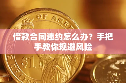 济南借款合同违约怎么办？手把手教你规避风险
