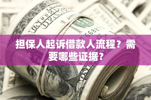 济南担保人起诉借款人流程？需要哪些证据？