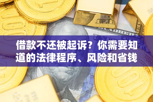 济南借款不还被起诉？你需要知道的法律程序、风险和省钱技巧