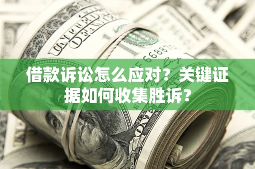 济南借款诉讼怎么应对？关键证据如何收集胜诉？
